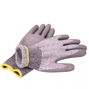 Рабочие перчатки Anti Cut ANSI Level A5 с полиуретановым покрытием для садовых работ